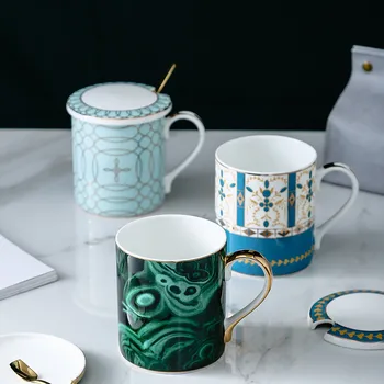 Ceramic Tea Mugs With Lid & Spoon Breakfast Milk Coffee Cup Drinkware Kitchen Drinking Utensils Wedding Gift Eco-Friendly 360ML
Ceramic Tea Mugs With Lid & Spoon Breakfast Milk Coffee Cup Drinkware Kitchen Drinking Utensils Wedding Gift Eco-Friendly 360ML