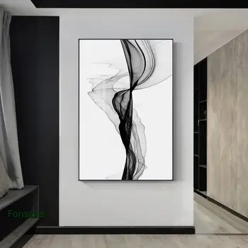 Creative Flow Smoke Canvas Painting Abstract Minimalist Posters and Print Unique Wall Art Grey Pictures for Living Room Bedroom
Creative Flow Smoke Canvas Painting Abstract Minimalist Posters and Print Unique Wall Art Grey Pictures for Living Room Bedroom