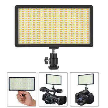 

416 LEDs portable ultra thin Photography Lighting 3300-5600K Dimmable for DSLR Camcorder Studio Fill Light Flash lamp 360 degree