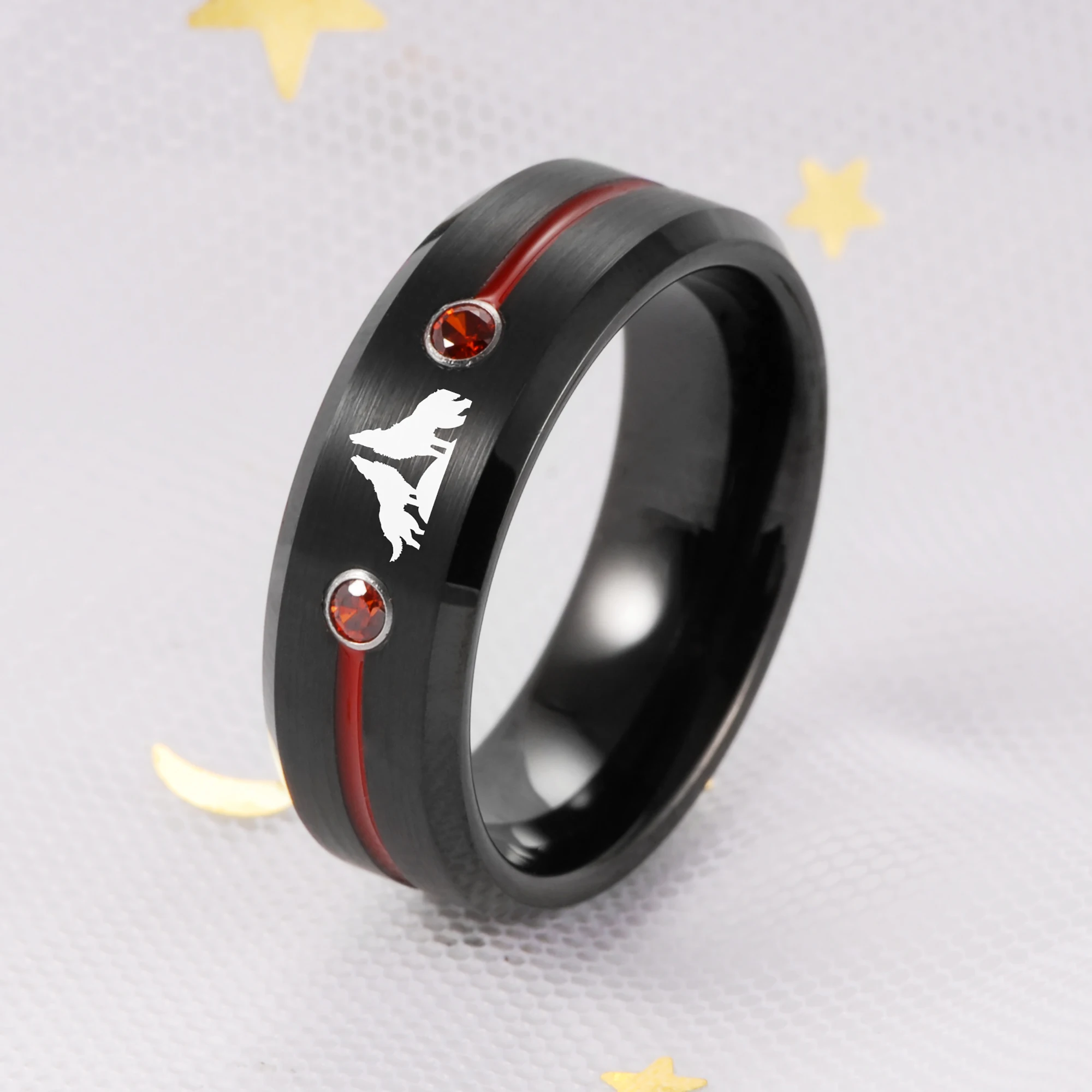 Кольцо мужское вольфрамовое с красным фианитом, 8 мм
Кольцо мужское вольфрамовое с красным фианитом, 8 мм