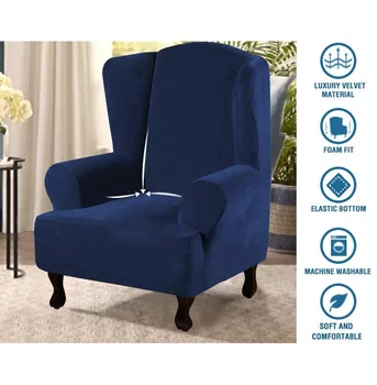 1 Piece High Stretch Chair Cover Velvet Plush Wingback Soft Chair Cover Furniture Protector Blue Grey Camel
1 Piece High Stretch Chair Cover Velvet Plush Wingback Soft Chair Cover Furniture Protector Blue Grey Camel