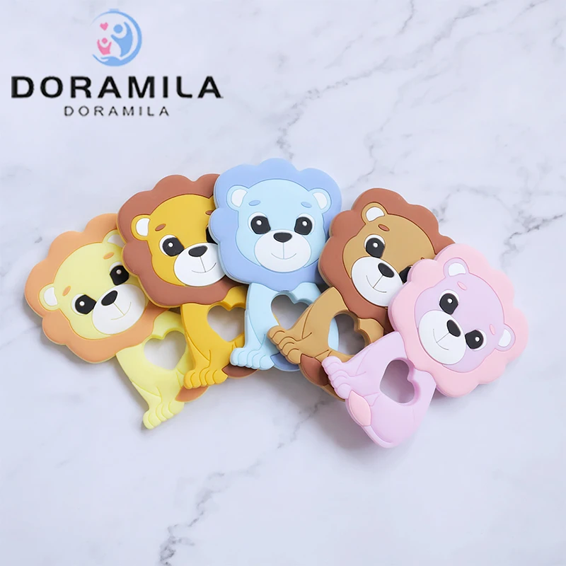 1pc Silicone Teether Lion Shape Animals Lion Teether For Teeth DIY Teething Pacifier Clips Food Grade Tiny Rod Rodents Beads
1pc Silicone Teether Lion Shape Animals Lion Teether For Teeth DIY Teething Pacifier Clips Food Grade Tiny Rod Rodents Beads