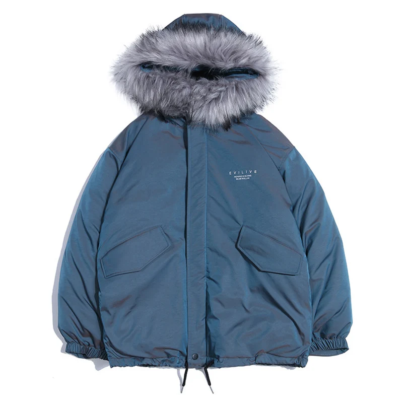 Shiny Thick Parkas Coat 2021Fashion Trend Warm Reflective Hooded Men Solid Color Jacket Couple Bubble Suit Coat For Men Clothing
Shiny Thick Parkas Coat 2021Fashion Trend Warm Reflective Hooded Men Solid Color Jacket Couple Bubble Suit Coat For Men Clothing