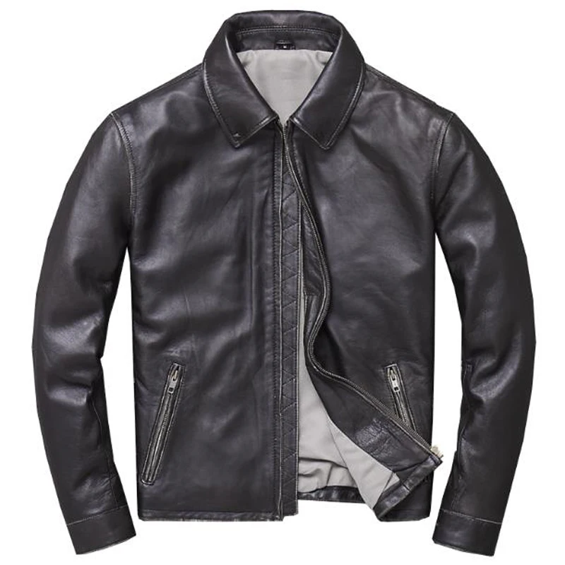 2020 European Slim Real Cowleather Jacket Coat Oversized 4XL Big and Tall Man's Genuine Leather Jackets Motorcycle Clothing A924 
2020 European Slim Real Cowleather Jacket Coat Oversized 4XL Big and Tall Man's Genuine Leather Jackets Motorcycle Clothing A924