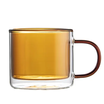 Color Transparent Double Glass Anti Scalding Coffee Cup High Borosilicate With Handle Heat-resistant Double Wall Tea Mugs
Color Transparent Double Glass Anti Scalding Coffee Cup High Borosilicate With Handle Heat-resistant Double Wall Tea Mugs