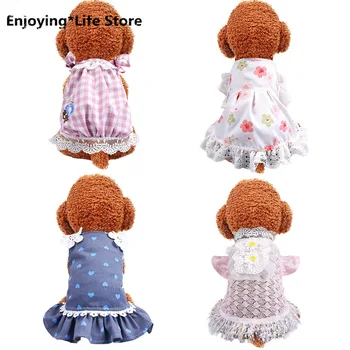 Cute Sweet Cat Dog Princess Dress Summer Pet Clothes for Small Dogs Costume Puppy Skirt Pets Dresses Small Dog Dress 
Cute Sweet Cat Dog Princess Dress Summer Pet Clothes for Small Dogs Costume Puppy Skirt Pets Dresses Small Dog Dress
