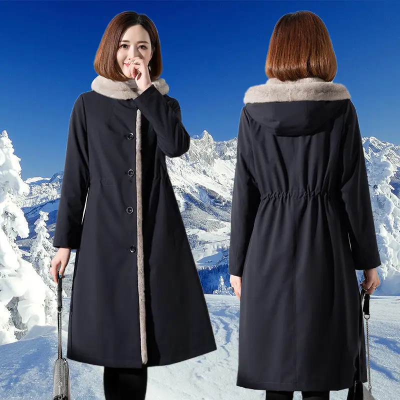 Thicken Parkas Women's Winter Coat 2023 Fashion Loose Hooded Detachable Liner Warm Outwear Jackets Plus Size Snow Parkas Female
Thicken Parkas Women's Winter Coat 2023 Fashion Loose Hooded Detachable Liner Warm Outwear Jackets Plus Size Snow Parkas Female