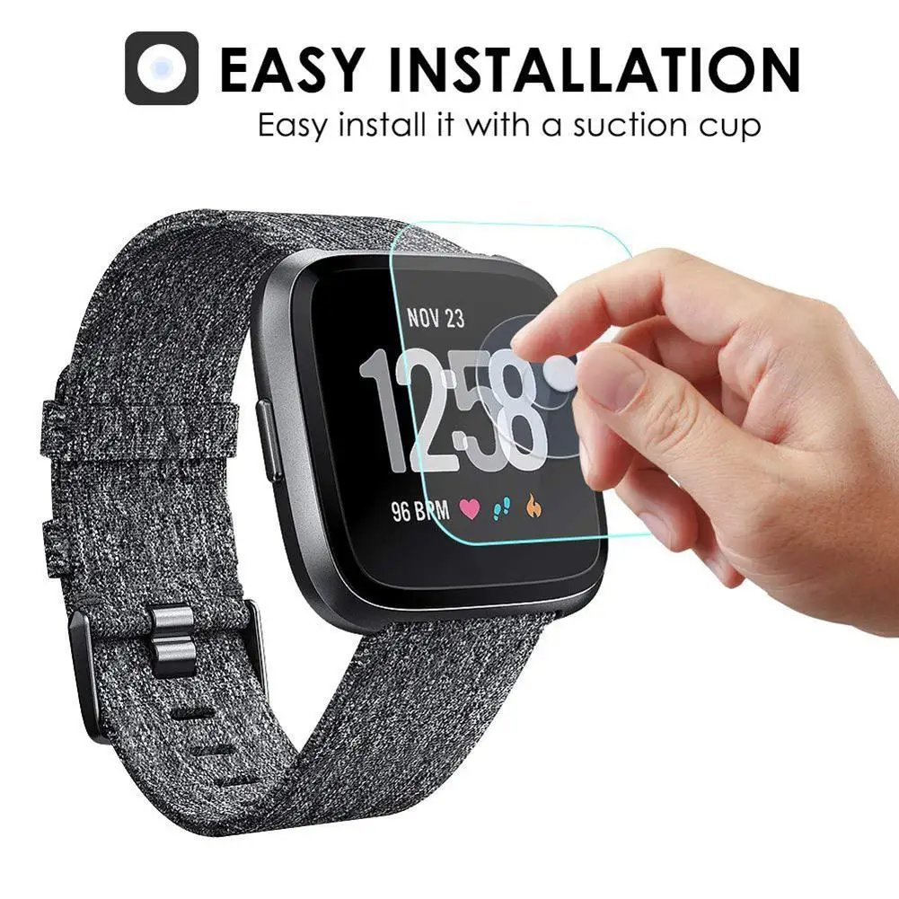 Smart watch tempered protective film watch film for Fit-bit Versa Tempered Glass HD Smart Watch Front Protective Film Cover 3Pcs
Smart watch tempered protective film watch film for Fit-bit Versa Tempered Glass HD Smart Watch Front Protective Film Cover 3Pcs