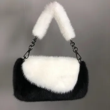 2020 new style mink fur pillow shape bag real fur bag women's portable shoulder messenger fashion envelope bag
2020 new style mink fur pillow shape bag real fur bag women's portable shoulder messenger fashion envelope bag