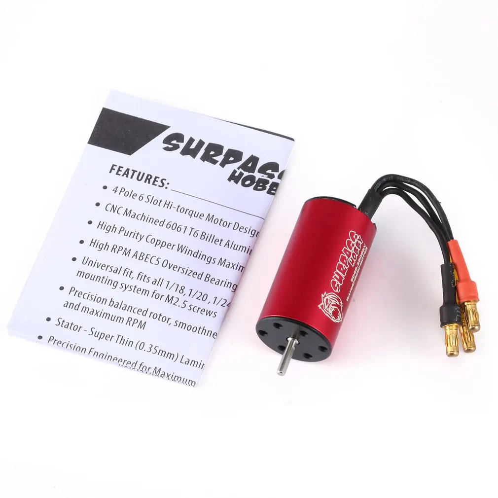 SURPASSHOBBY KK 2040 3900KV/480KV Brushless Motor 2S for Traxxas/HSP 1:16,1:18 RC Drift Racing Climbing Off-road Car Sensorless
SURPASSHOBBY KK 2040 3900KV/480KV Brushless Motor 2S for Traxxas/HSP 1:16,1:18 RC Drift Racing Climbing Off-road Car Sensorless