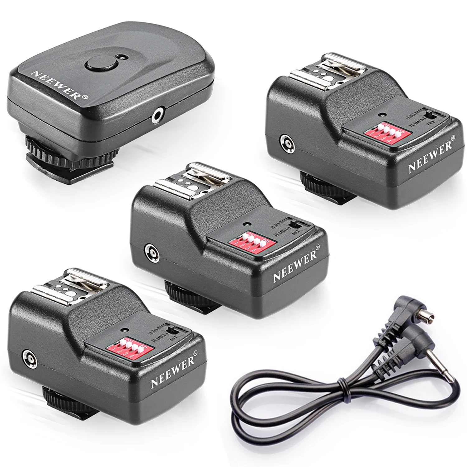 Neewer 16 Channel Wireless Remote FM Radio Flash Speedlite Trigger w/2.5mm 3 Receivers
Neewer 16 Channel Wireless Remote FM Radio Flash Speedlite Trigger w/2.5mm 3 Receivers