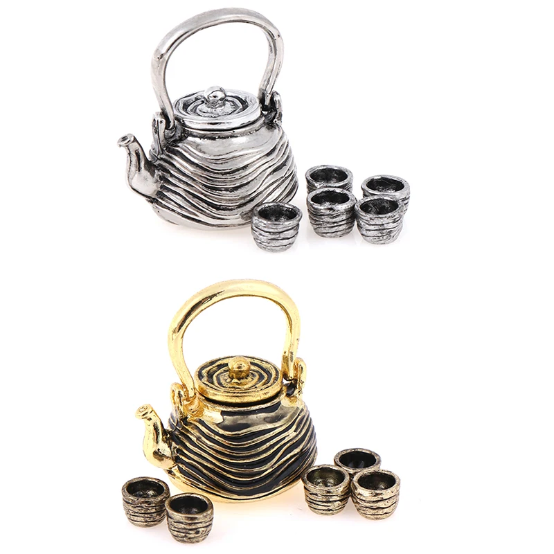 6pcs/Set(1 teapot with lid+5Cups)1: 12 Dollhouse Furniture Miniature Dining Ware Toy Metal Tea Set Teapot Cup Plate
6pcs/Set(1 teapot with lid+5Cups)1: 12 Dollhouse Furniture Miniature Dining Ware Toy Metal Tea Set Teapot Cup Plate