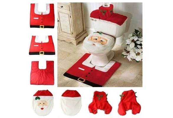 2019 New Santa Clause Pattern Toilet Seat Cover Home Christmas Overcoat Toilet Foot Pad Seat Cover Cap Bathroom Accessories
2019 New Santa Clause Pattern Toilet Seat Cover Home Christmas Overcoat Toilet Foot Pad Seat Cover Cap Bathroom Accessories