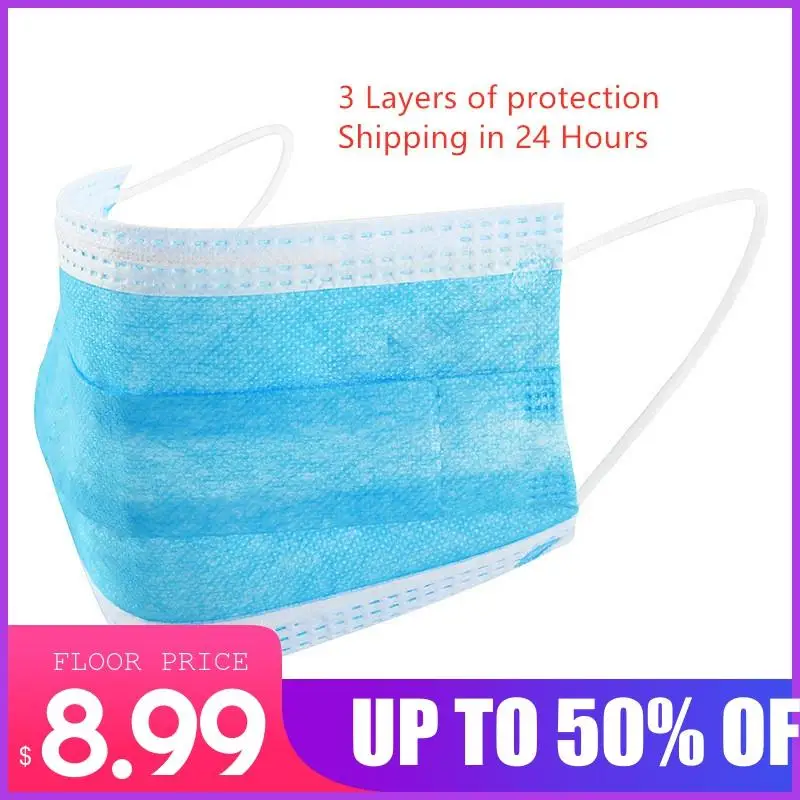10/20/50 Pcs/Lot Disposable Protective Mask 3 Layers Dustproof Facial Protective Cover Masks Maldehyde Prevent bacteria anti-vir
10/20/50 Pcs/Lot Disposable Protective Mask 3 Layers Dustproof Facial Protective Cover Masks Maldehyde Prevent bacteria anti-vir