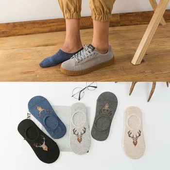 5pairs of summer invisible socks cartoon deer pattern Japanese silicone anti-skid 2020 new men'ssocks thin breathable boat socks
5pairs of summer invisible socks cartoon deer pattern Japanese silicone anti-skid 2020 new men'ssocks thin breathable boat socks