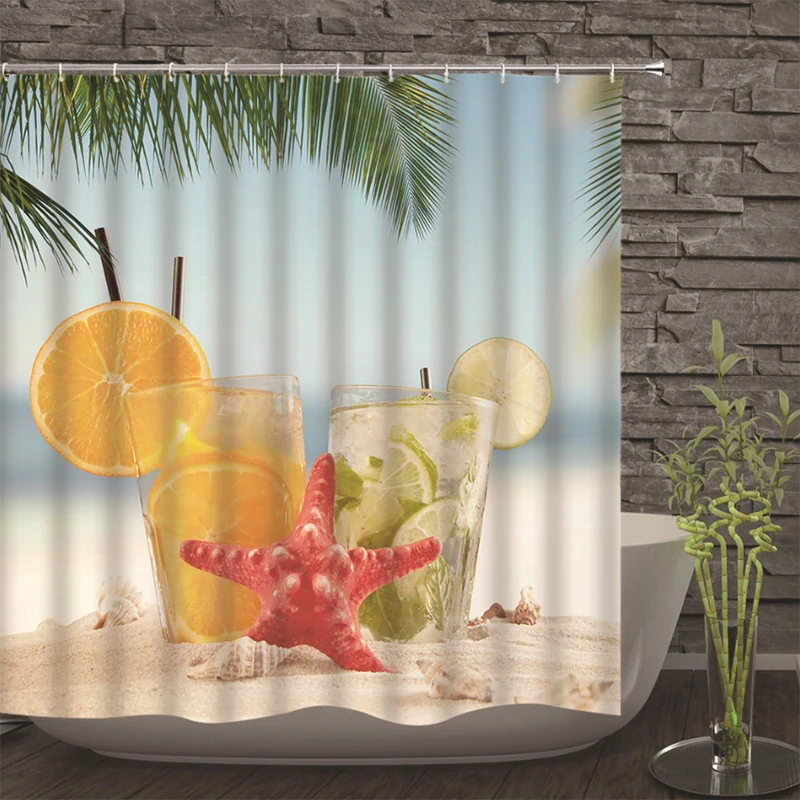 Colorful Eco-friendly Beach Conch Starfish Shell Polyester High Quality Washable Bath Home Decorations 3D Shower Curtains Custom
Colorful Eco-friendly Beach Conch Starfish Shell Polyester High Quality Washable Bath Home Decorations 3D Shower Curtains Custom
