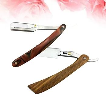 2pcs Chic Straight Barber Edge Steel Razors Shaving Knife Folding Men Vintage Straight Edge Metal Hair Shaper Barber Razor witho
2pcs Chic Straight Barber Edge Steel Razors Shaving Knife Folding Men Vintage Straight Edge Metal Hair Shaper Barber Razor witho