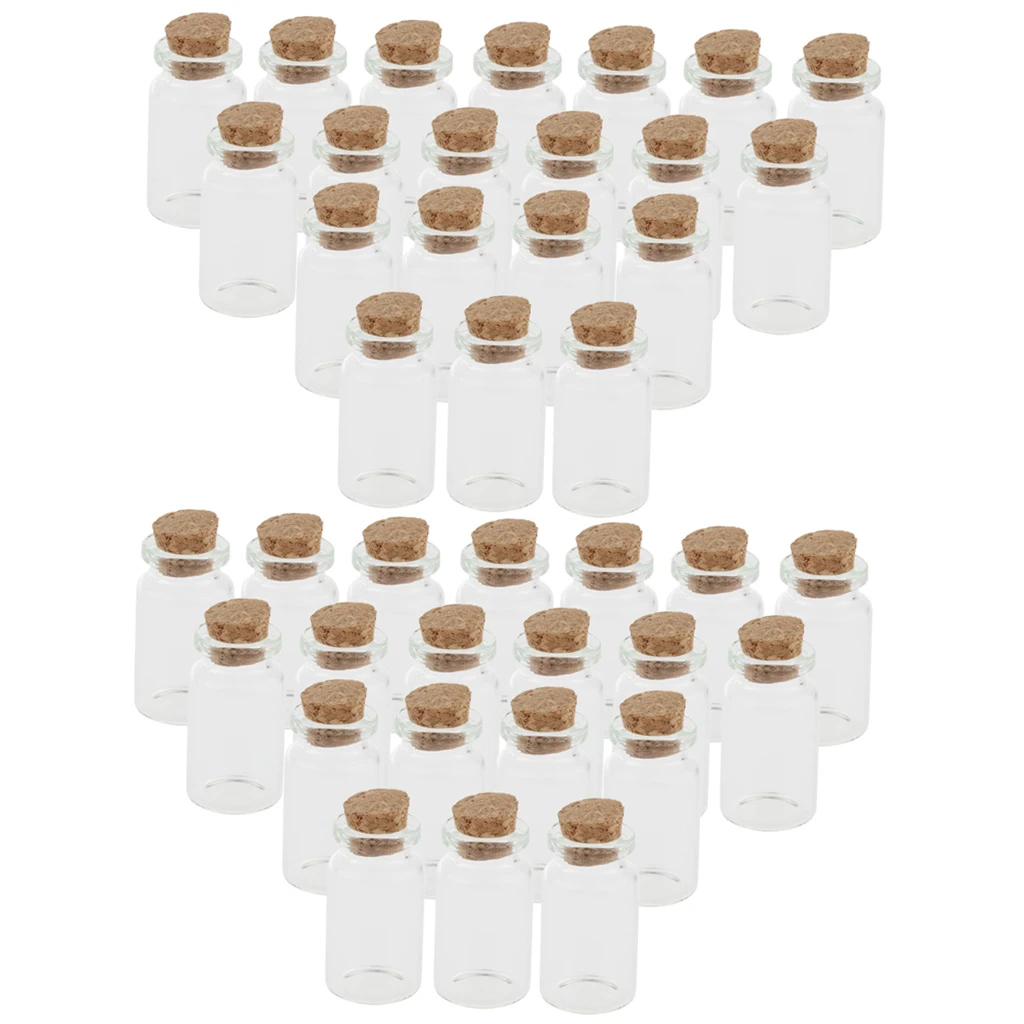 40 x Small 10ml Mini Cork Stopper Glass Vial Jars Drifting Wishing Bottles 40 x Small 10ml Mini Cork Stopper Glass Vial Jars Drifting Wishing Bottles