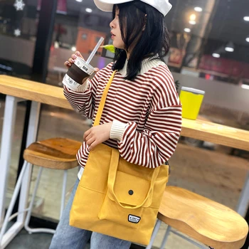 Women Girls Simple Storage Tote Shoulder Multi-function Bag Tote Package Fashion Hit Color Canvas Messenger Bag
Women Girls Simple Storage Tote Shoulder Multi-function Bag Tote Package Fashion Hit Color Canvas Messenger Bag