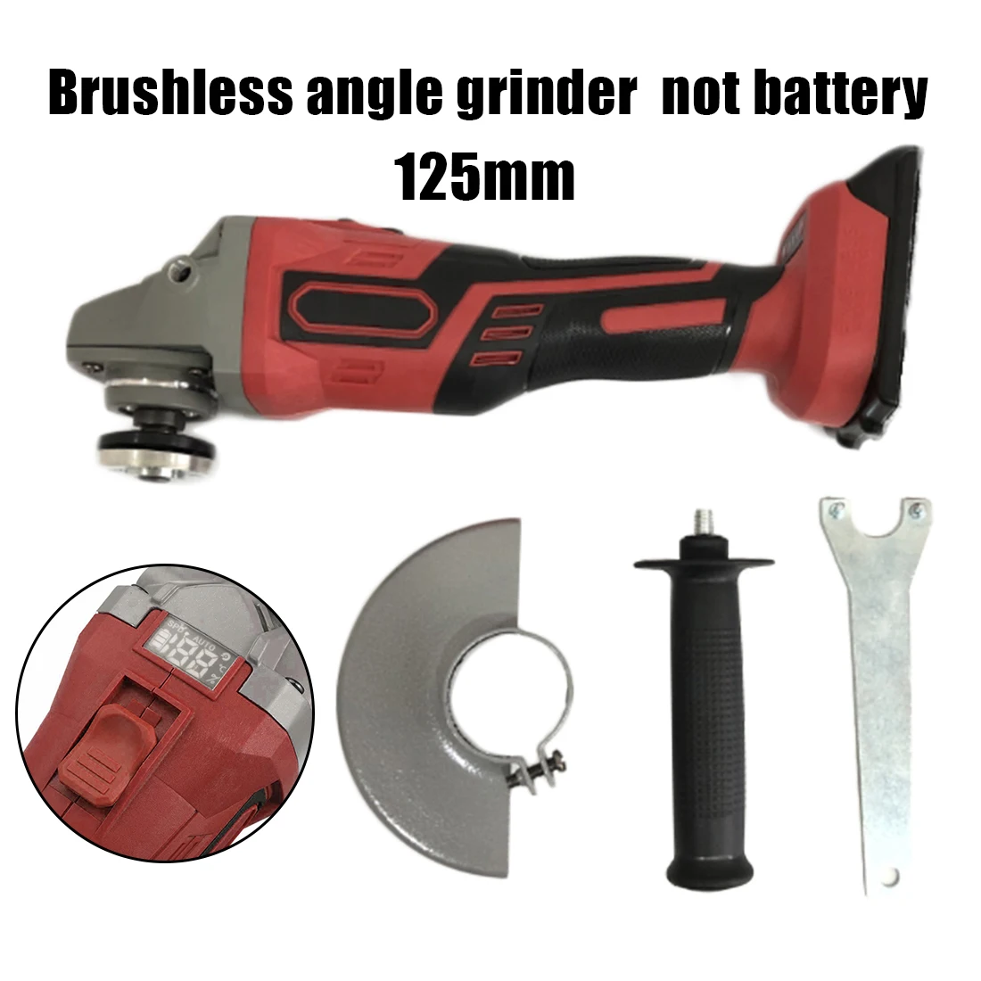 Kit Angle grinder Supplies 18V 800W Handle Baffles Wrench Cordless Body 
Kit Angle grinder Supplies 18V 800W Handle Baffles Wrench Cordless Body