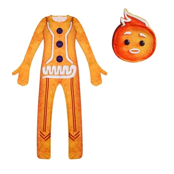 Gingerbread Man Christmas Costume for Boys Girls Jumpsuit Mask Halloween Costumes Cosplay Anime Disfraces Kids Dress Up Clothes
Gingerbread Man Christmas Costume for Boys Girls Jumpsuit Mask Halloween Costumes Cosplay Anime Disfraces Kids Dress Up Clothes