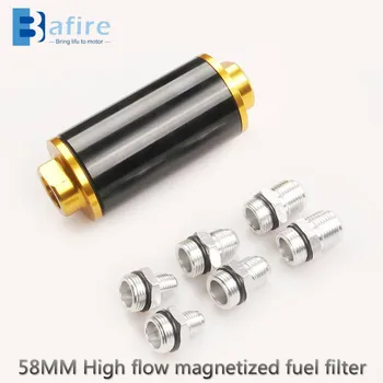 BAFIRE 58mm Filter 100 Micron Cleanable Inline Fuel Filter Mount Universal High Flow Turbo 6AN 8AN 10AN Sliver Adapter
BAFIRE 58mm Filter 100 Micron Cleanable Inline Fuel Filter Mount Universal High Flow Turbo 6AN 8AN 10AN Sliver Adapter