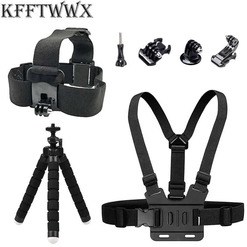 

KFFTWWX Accessories Kit for Gopro hero 9 Yi 4K Tripod for Go pro 8 7 6 5 4 SJCAM SJ4000 EKEN H9 AKASO EK7000 DBPOWER Accessory