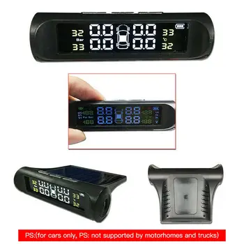 TPMS Tire Pressure Monitoring System Automotive Car USB Solar Wireless Temperature Security Alarm Tyre Pressure Sensor Monitor
TPMS Tire Pressure Monitoring System Automotive Car USB Solar Wireless Temperature Security Alarm Tyre Pressure Sensor Monitor