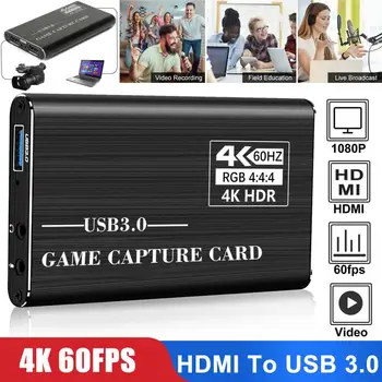 4K 1080p HDMI To USB 3.0 Video Capture Card Game Live Stream For Nintendo Switch PS4 DVD Camcorder Camera Recording Live 
4K 1080p HDMI To USB 3.0 Video Capture Card Game Live Stream For Nintendo Switch PS4 DVD Camcorder Camera Recording Live