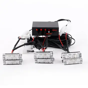 Amber And White 18 X LED Emergency Vehicle Strobe Lights For Front Grille Deck Waterproof Car Strobe Blinker Flash Lights
Amber And White 18 X LED Emergency Vehicle Strobe Lights For Front Grille Deck Waterproof Car Strobe Blinker Flash Lights