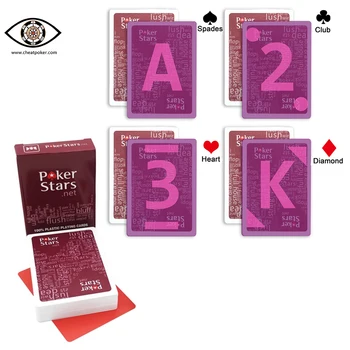 marked cards, Infrared marked plastic anti cheat poker Poker stars for perspective lenses, magic playing cards 
marked cards, Infrared marked plastic anti cheat poker Poker stars for perspective lenses, magic playing cards