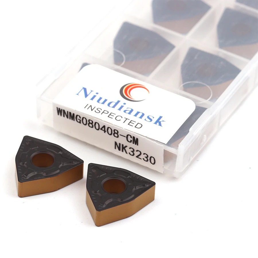 10pcs WNMG080404-CM NK3230 WNMG080408-CM NK3230 CNC lathe turning blade PVD+CVD coating cutting blade for processing steel parts
10pcs WNMG080404-CM NK3230 WNMG080408-CM NK3230 CNC lathe turning blade PVD+CVD coating cutting blade for processing steel parts