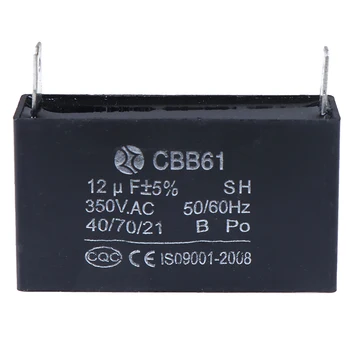 CBB61 12uF 50/60Hz 350VAC Fan Motor Generator Capacitors Black 12uF Generator Capacitor Generator
CBB61 12uF 50/60Hz 350VAC Fan Motor Generator Capacitors Black 12uF Generator Capacitor Generator