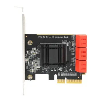 Expansion Card Computer Accessory PCI-E to 6-Port SATA 3.0 6G for NAS / LINUX / WIN XP
Expansion Card Computer Accessory PCI-E to 6-Port SATA 3.0 6G for NAS / LINUX / WIN XP