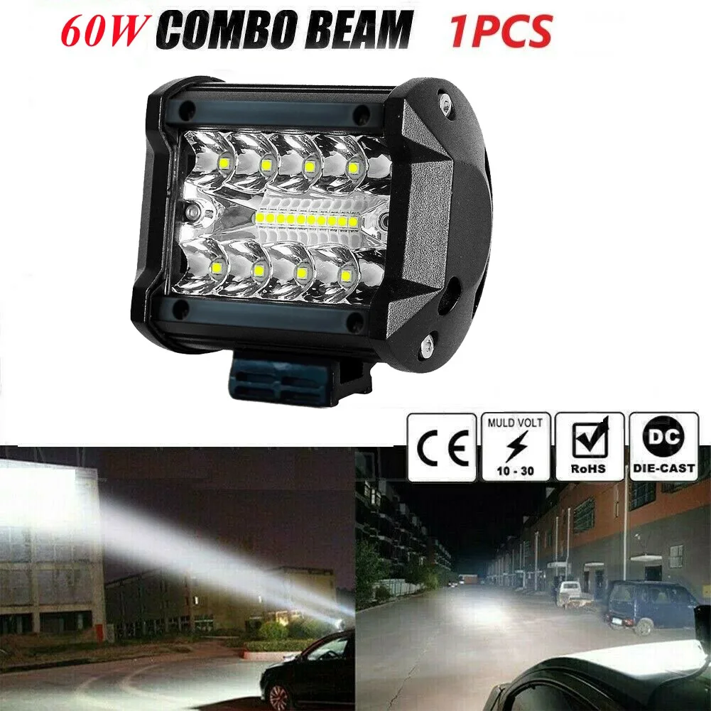 1pc 60W LED Work Light Bar Spot Beam Light Combo Pods Offroad Fog Lamp SUV ATV UTV Car Light Replacement Car Accessories
1pc 60W LED Work Light Bar Spot Beam Light Combo Pods Offroad Fog Lamp SUV ATV UTV Car Light Replacement Car Accessories