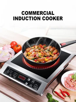 Induction Cooker 3500W Electric Stove Commercial Panel Cooking Unit Stir-fried Stove Hot Pot Soup Furnace High-power
Induction Cooker 3500W Electric Stove Commercial Panel Cooking Unit Stir-fried Stove Hot Pot Soup Furnace High-power
