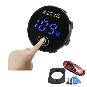 Car Motorcycle DC 5 - 48V Voltage Meter Touch Screen Switch LED Round Waterproof Boat ATV Panel Digital Voltmeter With Cable
Car Motorcycle DC 5 - 48V Voltage Meter Touch Screen Switch LED Round Waterproof Boat ATV Panel Digital Voltmeter With Cable