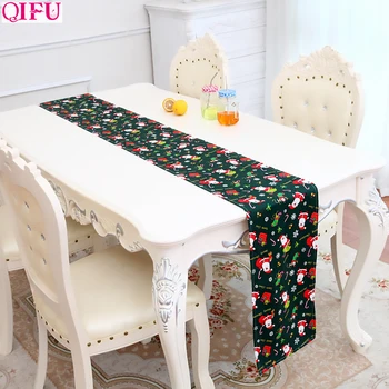 QIFU Christmas Cloth Table Runner Merry Christmas Decorations for Home Xmas Table Decoration Navidad 2019 Happy New Year 2020 
QIFU Christmas Cloth Table Runner Merry Christmas Decorations for Home Xmas Table Decoration Navidad 2019 Happy New Year 2020
