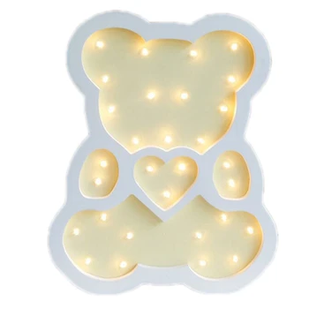 New Wooden Bear Led Night Light Cartoon Bedside Wall Night Lamp Light Children Baby Kids Bedroom Home Decorative Lighting Yellow
New Wooden Bear Led Night Light Cartoon Bedside Wall Night Lamp Light Children Baby Kids Bedroom Home Decorative Lighting Yellow
