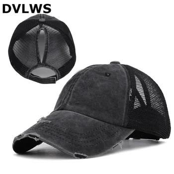 DVLWS Spot Summer Lady's Ponytail Mesh Baseball Cap Cotton Washed Worn-out Solid Color Hat Velcro Adjusted Size Dropshipping
DVLWS Spot Summer Lady's Ponytail Mesh Baseball Cap Cotton Washed Worn-out Solid Color Hat Velcro Adjusted Size Dropshipping
