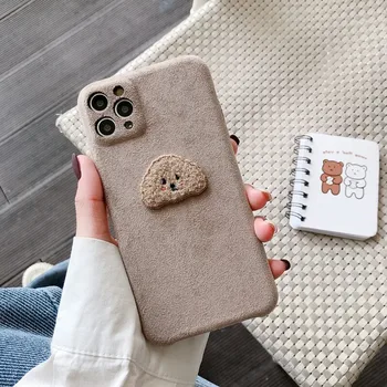 Luxury 3D Cartoon Embroidered plush teddy dog soft phone case for iphone 11 Pro Max X XR XS 7 8 plus SE 2020 supre Cute cover
Luxury 3D Cartoon Embroidered plush teddy dog soft phone case for iphone 11 Pro Max X XR XS 7 8 plus SE 2020 supre Cute cover