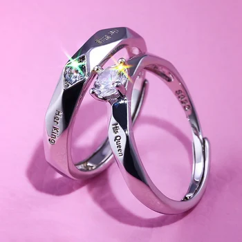 Trendy Couple Pledge Love Token Ring Sets With Letter His Queen&Her King Engraved Wedding Ring For Women&men Finger Rings
Trendy Couple Pledge Love Token Ring Sets With Letter His Queen&Her King Engraved Wedding Ring For Women&men Finger Rings