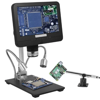 7" 2.0MP 200X Digital Microscope Industrial Inspection Electron Microscope Mobile Phone Repairing PCB Soldering SMT Microscopes
7" 2.0MP 200X Digital Microscope Industrial Inspection Electron Microscope Mobile Phone Repairing PCB Soldering SMT Microscopes