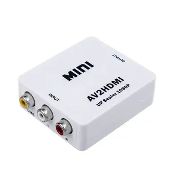 RCA to HDMI, GANA 1080P Mini RCA Composite CVBS AV to HDMI Video Audio Converter Adapter with USB Charge Cable
RCA to HDMI, GANA 1080P Mini RCA Composite CVBS AV to HDMI Video Audio Converter Adapter with USB Charge Cable