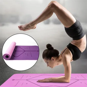 6mm Non-slip TPE Yoga Mats for Fitness Body Building with Position Line Durable Carpet Mat For Beginner Gymnastics Mats
6mm Non-slip TPE Yoga Mats for Fitness Body Building with Position Line Durable Carpet Mat For Beginner Gymnastics Mats
