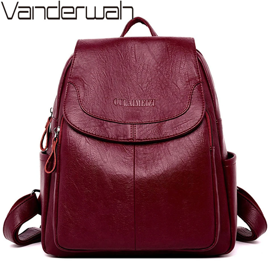 Sac A Dos Female Leather Backpacks High Quality Ladies Bagpack Luxury Designer Large Capacity Casual Daypack Girls Mochilas
Sac A Dos Female Leather Backpacks High Quality Ladies Bagpack Luxury Designer Large Capacity Casual Daypack Girls Mochilas