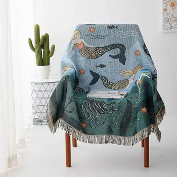 Soft Mermaid Sofa Towel Blanket For Couch Sofa Decorative Slipcover Throws Rectangular Stitching Travel Plane Blanket 
Soft Mermaid Sofa Towel Blanket For Couch Sofa Decorative Slipcover Throws Rectangular Stitching Travel Plane Blanket