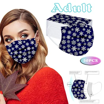 50pc Christmas Adult Printed Mask 3 Ply Breathable Mouth Cover Disposable Non-woven Facemasks Elastic Ear Hook Mascarilla
50pc Christmas Adult Printed Mask 3 Ply Breathable Mouth Cover Disposable Non-woven Facemasks Elastic Ear Hook Mascarilla