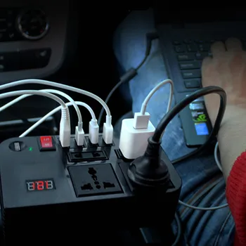 Car Inverter 12V to 220V Household Power Converter Multifunctional Socket Charger
Car Inverter 12V to 220V Household Power Converter Multifunctional Socket Charger