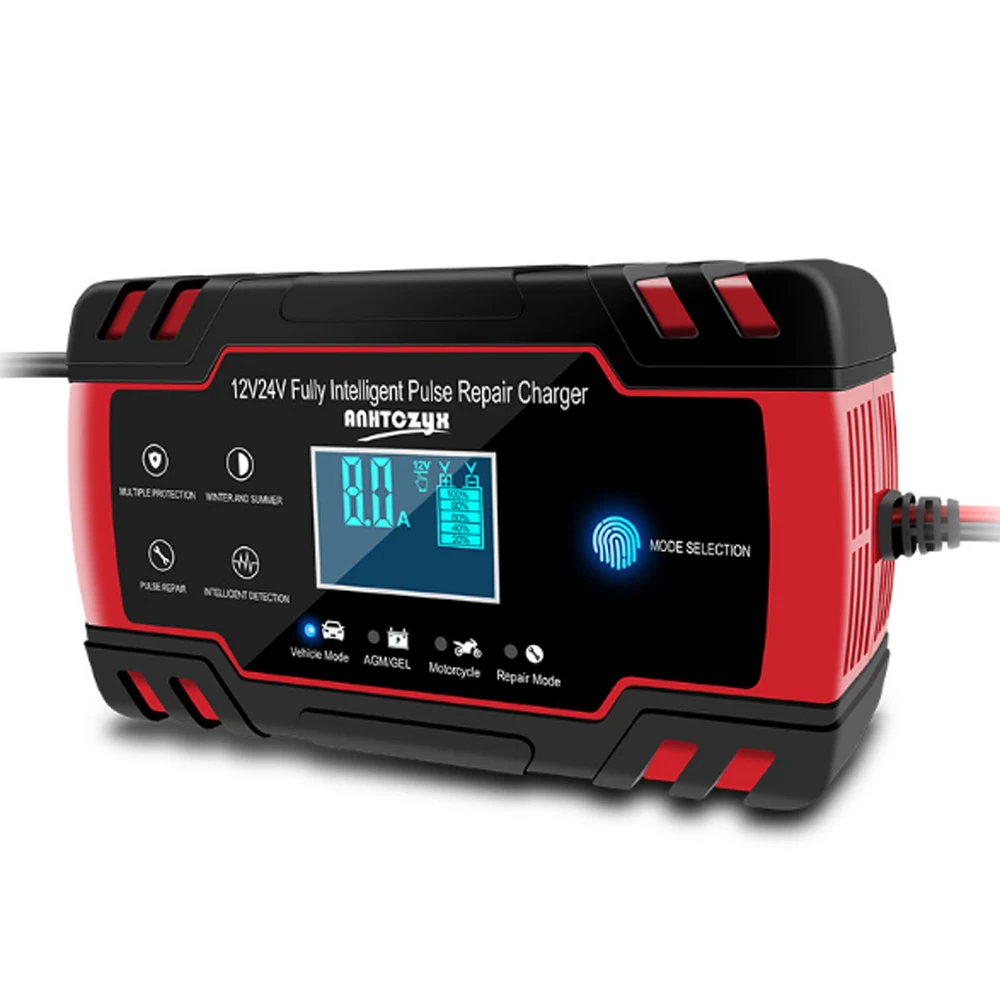 12V 24V Car AGM Charger 3-stage LCD Touch Screen Pulse Motorcycle Lead Acid Battery Repair Type AGM Gel Wet Car Charger
12V 24V Car AGM Charger 3-stage LCD Touch Screen Pulse Motorcycle Lead Acid Battery Repair Type AGM Gel Wet Car Charger